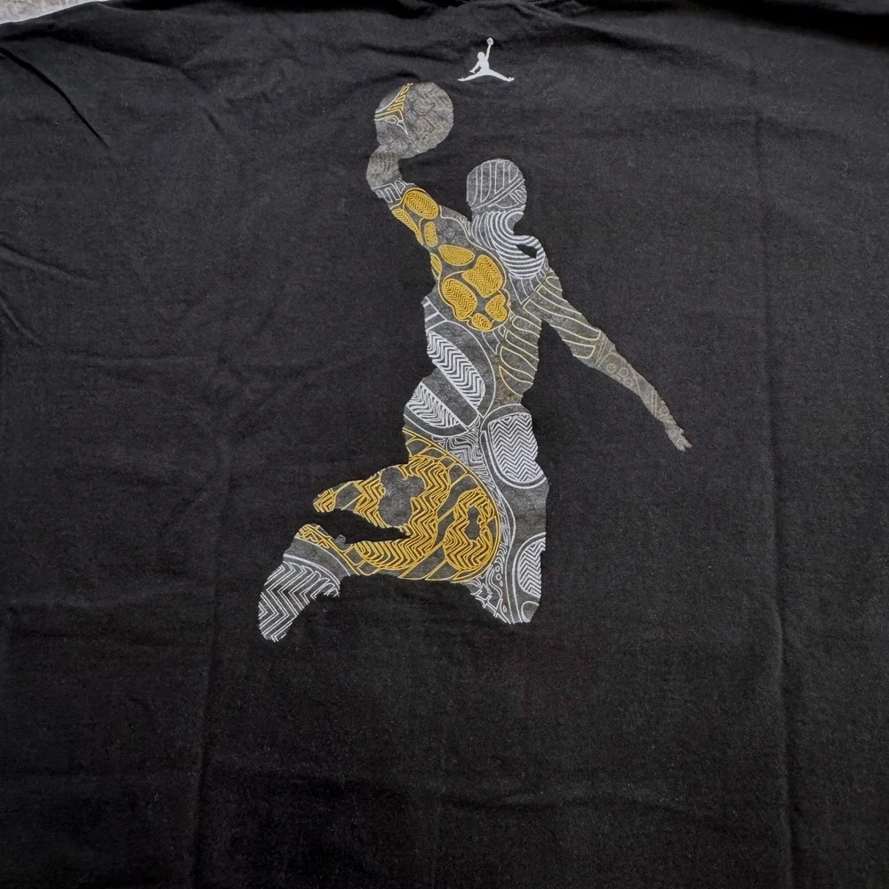 Jordan Mens 3XL 2009 RARE How High Can I Fly Graphic T Shirt Black Jumpman Y2K